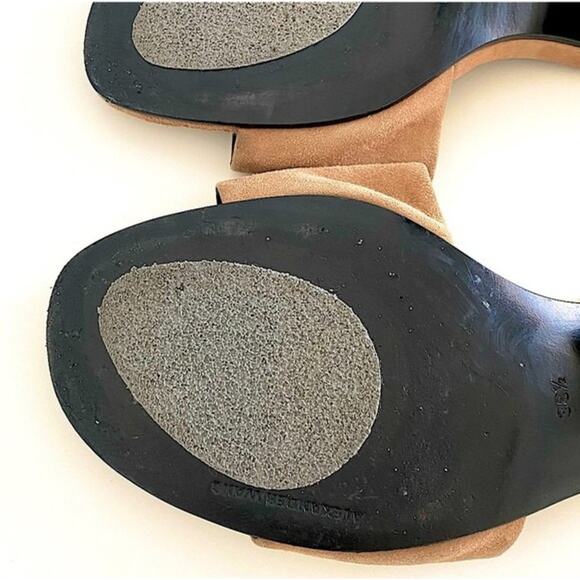 Alexander Wang Lou Suede Slide Sandal in Camel Size EU 38.5 - Picture 12 of 15